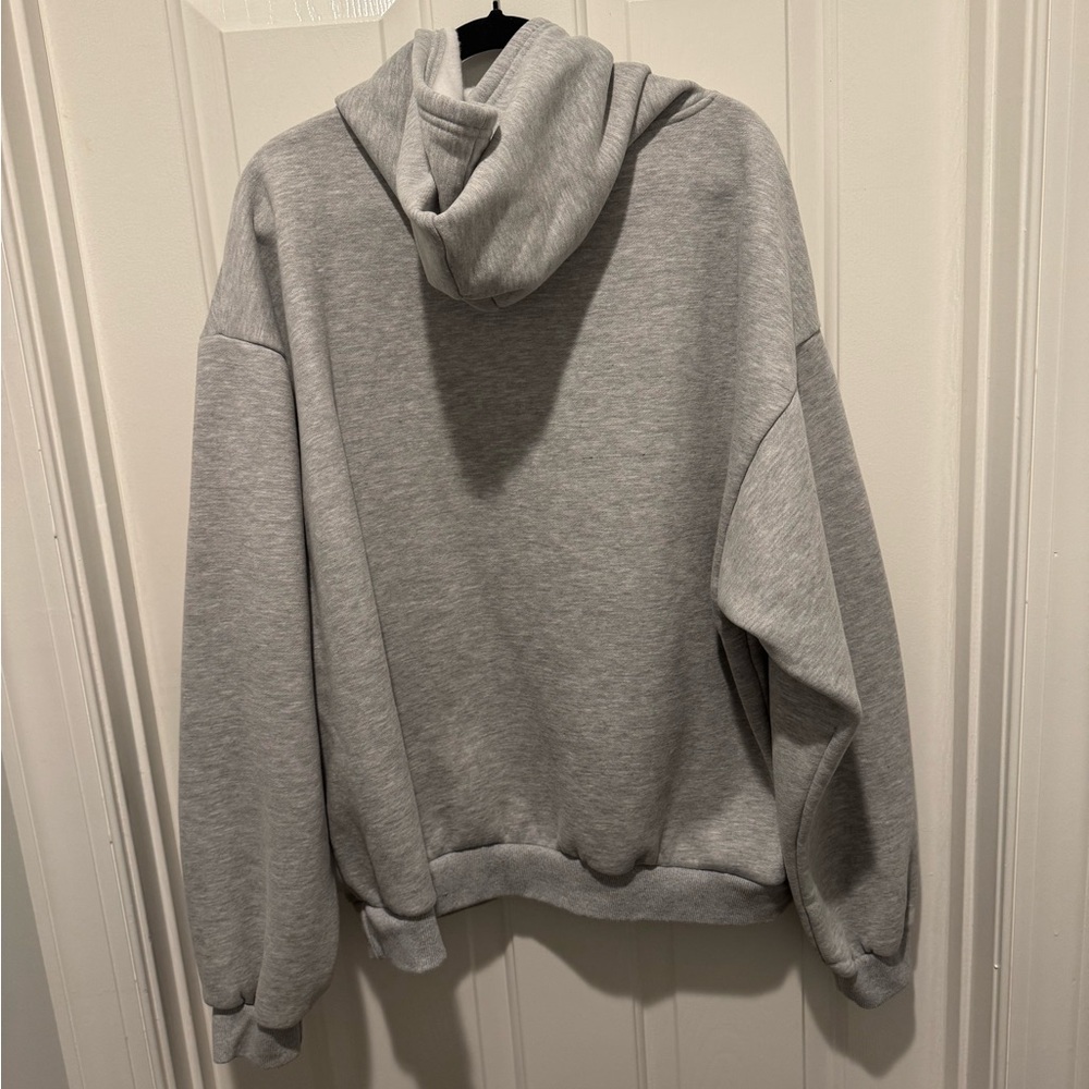 Edikted Gray 'I Love London' Sweatshirt Hoodie Size XL - Picture 3 of 14